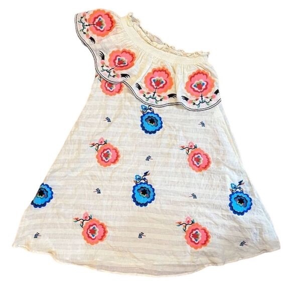 Anthropologie x Tracy Reese Plenty Floral One-Shoulder Midi Dress Size S - Picture 3 of 6